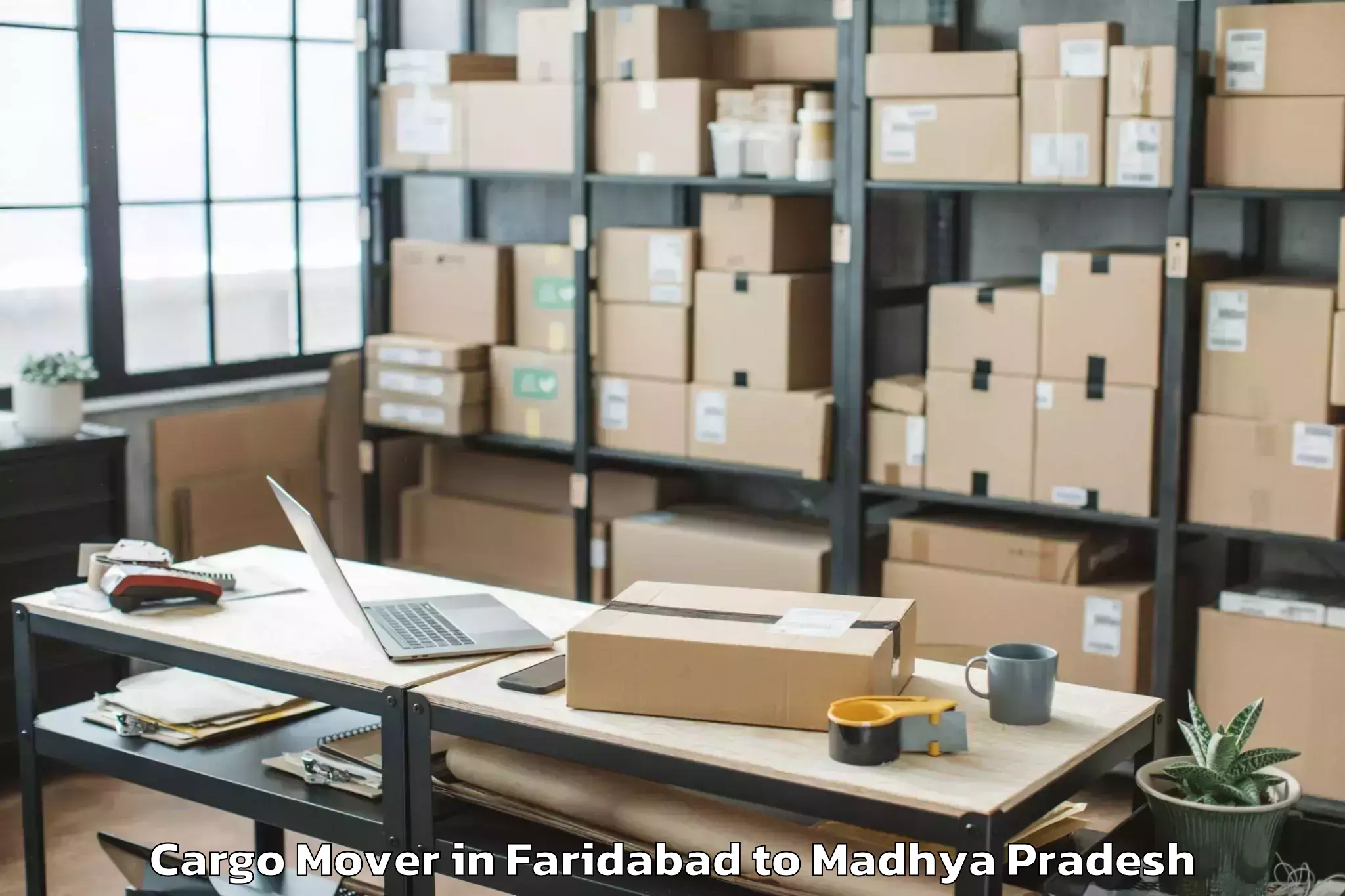 Easy Faridabad to Malhargarh Cargo Mover Booking